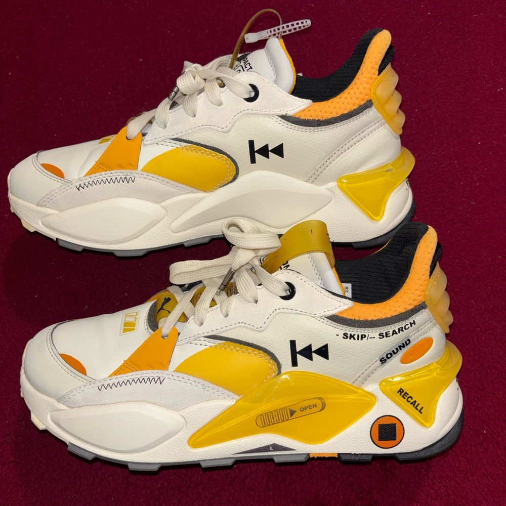 Puma White and Yellow Alexander John Emory Jones the disc RS XL